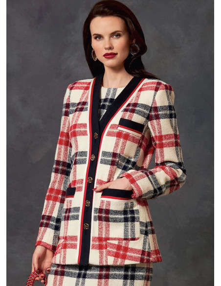 Jacken-, Kleid- und Rockmuster - Vogue 1643