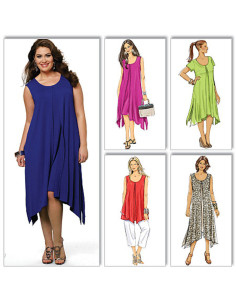 Oberteil-, Kleid- und Hosenmuster - Butterick 5655