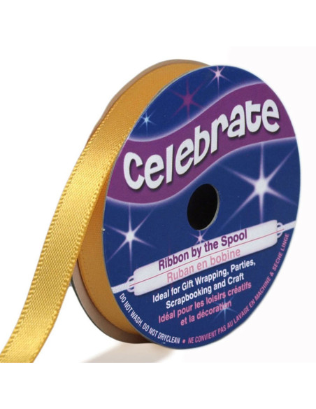 Satinband Celebrate Gold - 6 mm x 6 Meter