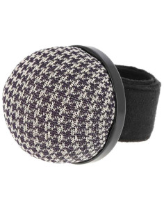 Verstellbares Bohin-Armband für Nadeln - Hahnentritt-Muster