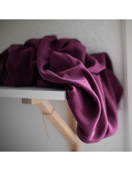 Tencel-Crêpe-Stoff - Bordeaux