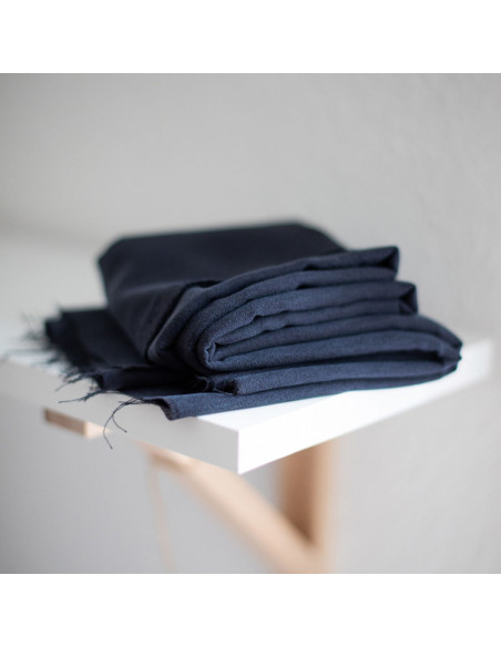 Tencel-Crêpe-Stoff - Schwarz