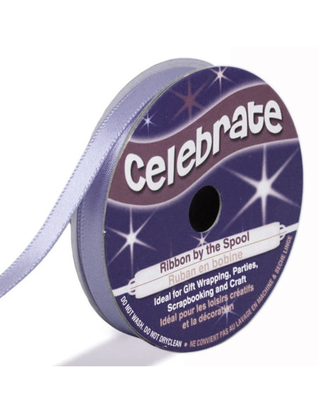 Satinband Celebrate Flieder - 6 mm x 6 Meter