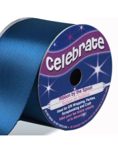 Satinband Celebrate Marineblau - 38 mm x 4 Meter