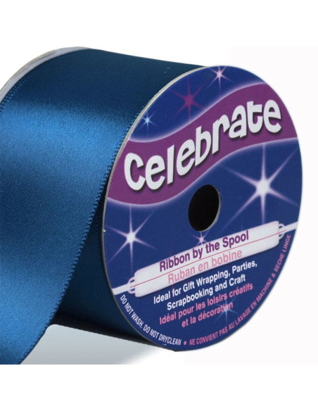 Satinband Celebrate Marineblau - 38 mm x 4 Meter