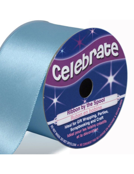 Satinband Celebrate Himmelblau - 38 mm x 4 Meter