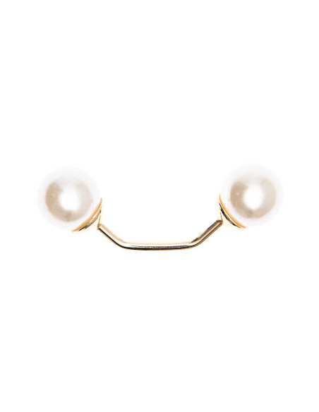 Schraubstift mit 2 Kopfzweigen, Gold, 48 mm - Creme