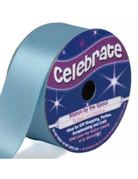 Satinband Celebrate Himmelblau - 25 mm x 4 Meter