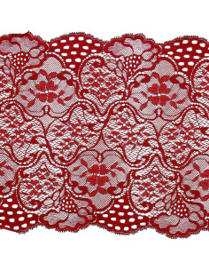 Elastische Spitze große Breite - Rot