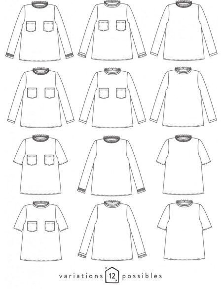 Blusenmuster Passion - Atelier Scämmit