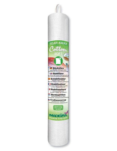 Reißbares Stabilisierungsgewebe Cotton Soft - Große Breite