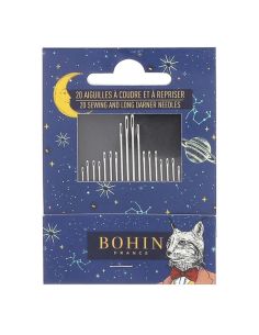 Carnet de 20 aiguilles à coudre et à repriser Bohin - Cabinet de curiosité