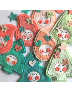 Kawaii-Weihnachtsfilzset