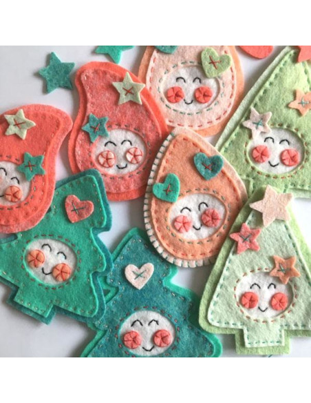 Kawaii-Weihnachtsfilzset