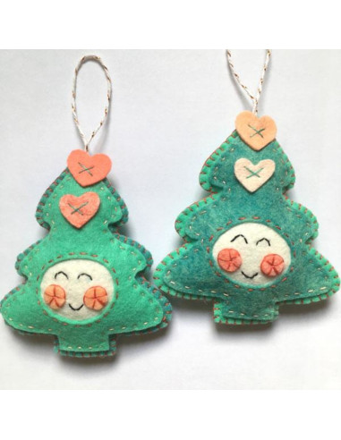 Kawaii-Weihnachtsfilzset