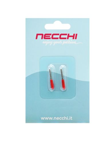 Lot de 2 lames de rechange à pointe fine 45° pour machine Creator Express Necchi
