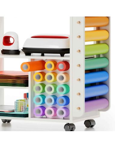 Meuble mobile pour vinyle et machine de découpe Crafit Beegrid R23