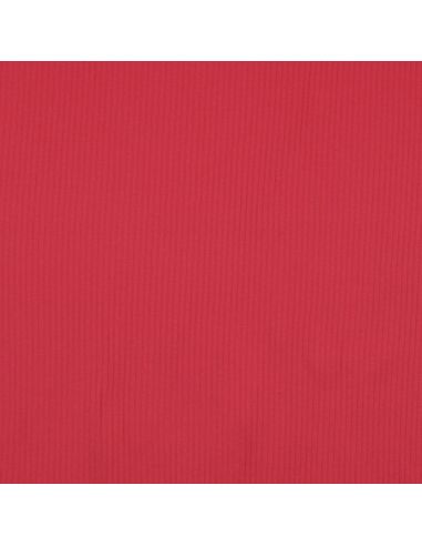Gerippter Baumwolljersey - Rot