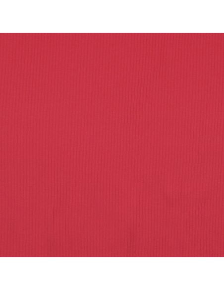 Gerippter Baumwolljersey - Rot