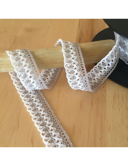 Dentelle feston 20mm  - Gris