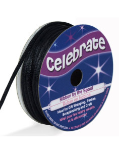 Lurex-Schnur Celebrate schwarz - 1,6 mm x 8 Meter