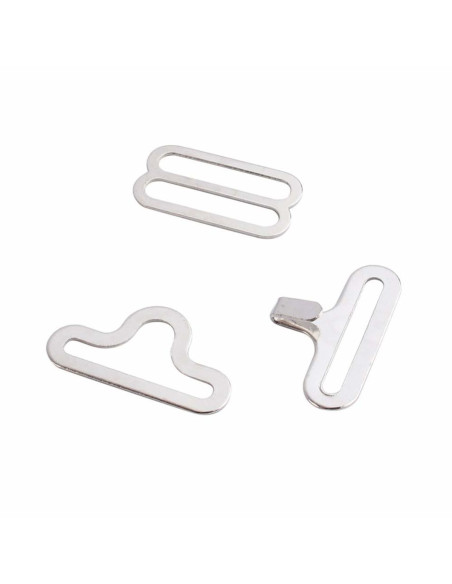 Set mit 100 Fliegenklammern - Silber
