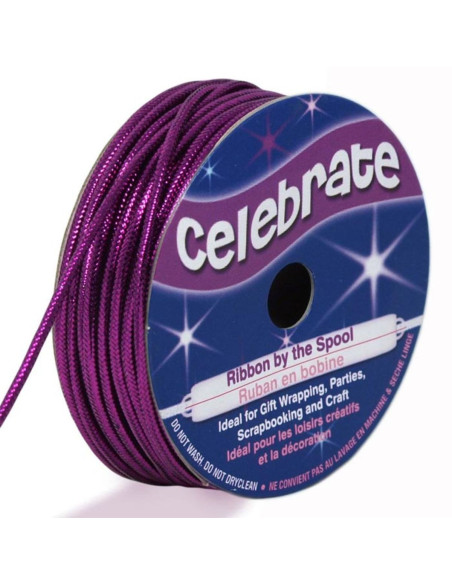 Lurex-Kordel Celebrate violett - 1,6 mm x 8 Meter