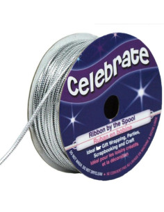 Lurex-Schnur Celebrate Silber - 1,6 mm x 8 Meter