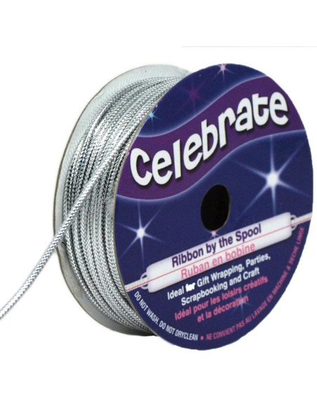 Lurex-Schnur Celebrate Silber - 1,6 mm x 8 Meter