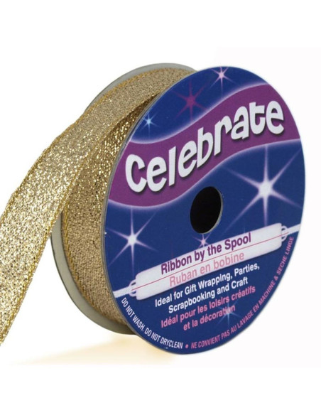 Metallisiertes Band Celebrate Gold - 13 mm x 5 Meter