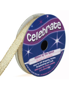 Metallisiertes Band Celebrate in Gold - 7 mm x 6 Meter