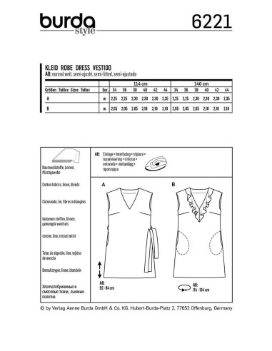Kleidmuster - Burda 6221