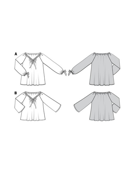 Blusenschnittmuster - Burda 6227