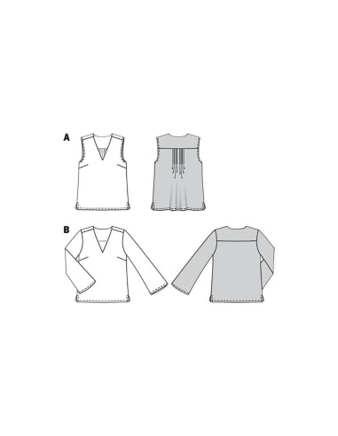 Blusenschnittmuster - Burda 6234
