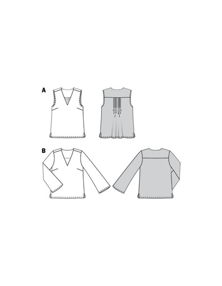Blusenschnittmuster - Burda 6234