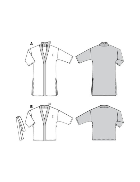 Kimono-Schnittmuster - Burda 6244