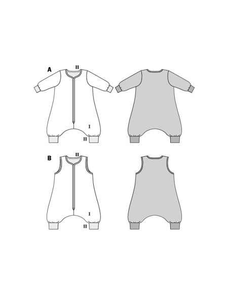 Schlafsack-Schnittmuster - Burda 9298