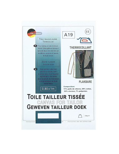 Thermoklebendes Schneidergewebe - 0,80 x 1,00 m