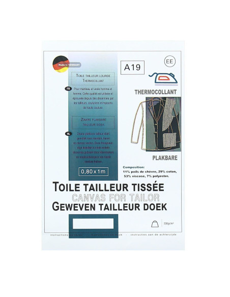 Thermoklebendes Schneidergewebe - 0,80 x 1,00 m