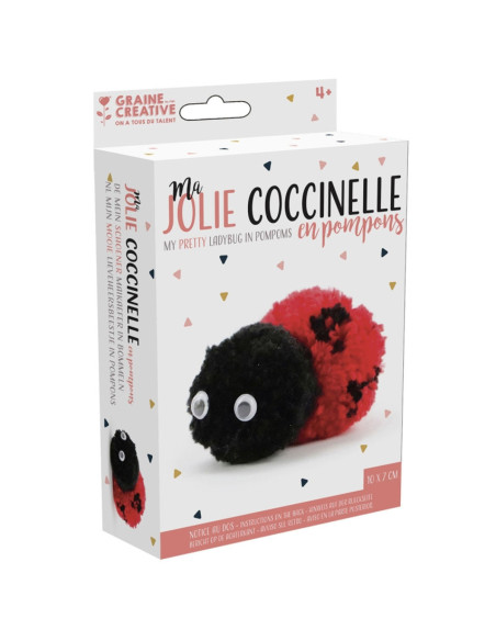 Pompon-Set - Mein hübscher Marienkäfer