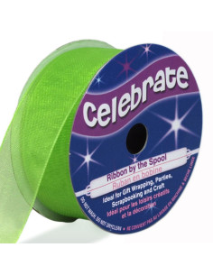 Organza-Band Celebrate Anisgrün - 20 mm x 5 m