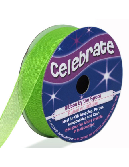 Organza-Band Celebrate Anisgrün - 12 mm x 6 m