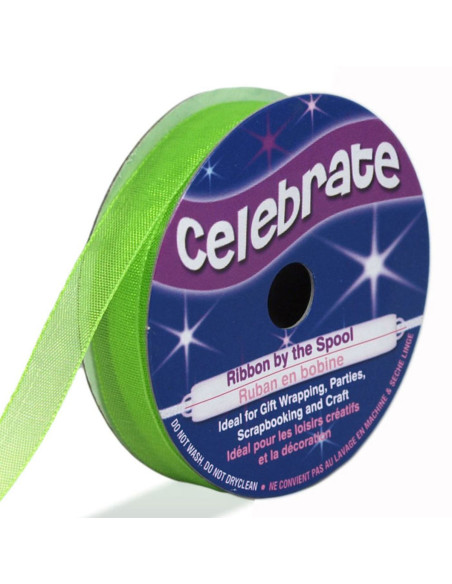 Organza-Band Celebrate Anisgrün - 9 mm x 8 m