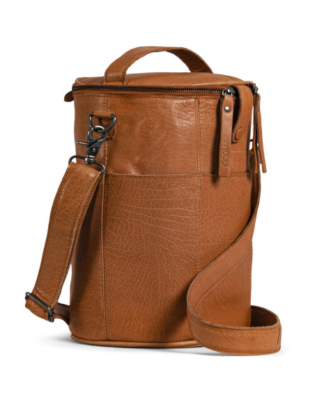 Ledertasche für Strickzubehör Muud Saturn XL - Whisky