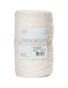 Makramee-Baumwollkordel 5 mm natur