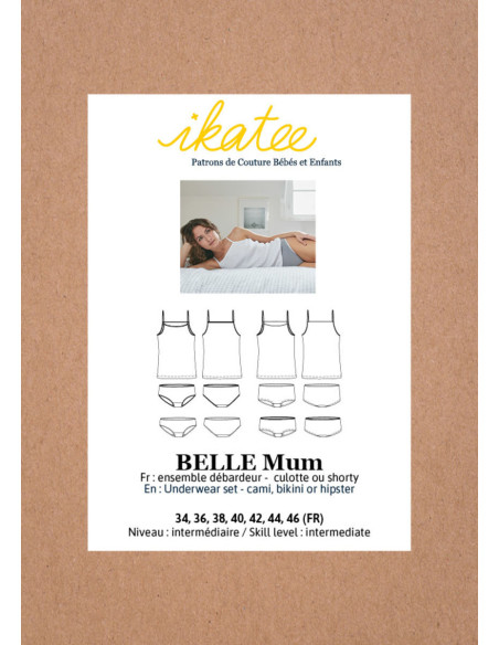 Damenwäsche-Schnittmuster Belle - Ikatee