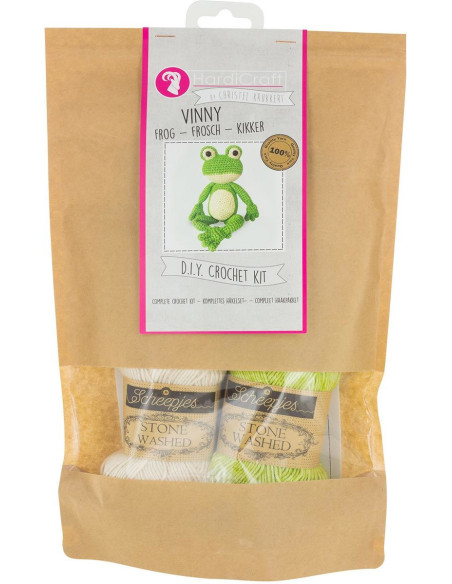 Häkelset - Vinny der Frosch