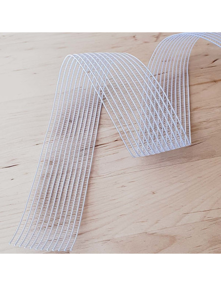Elastisches Kräuselband für Smocks - Weiß