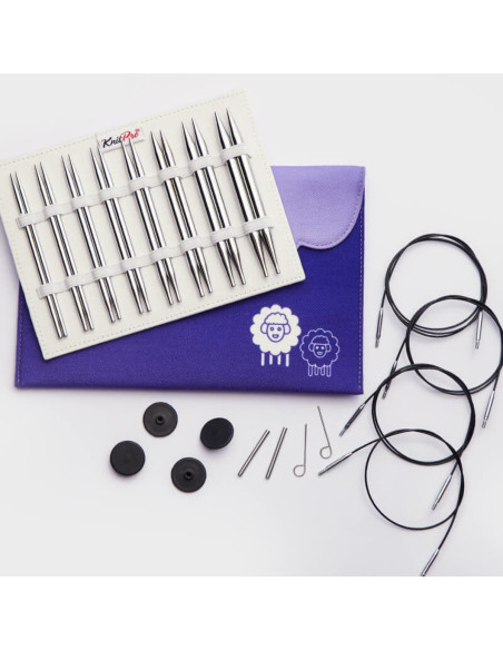 KnitPro Deluxe Nova Metal Rundstricknadel-Set