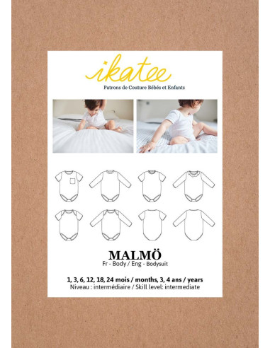 Baby-Body-Schnittmuster Malmö - Ikatee